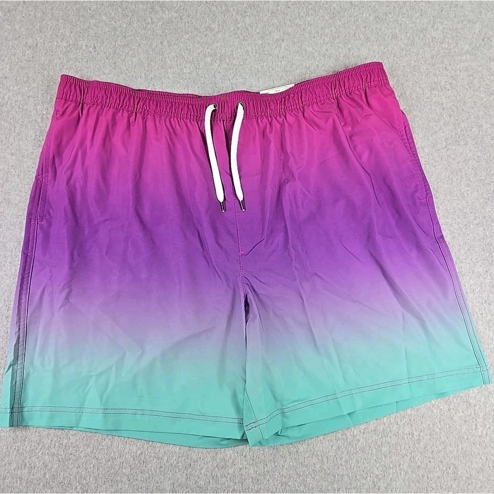 Sonoma Swim Trunk Shorts Mens Size XXL Lined 7" Inseam Swimming Short Purple NWT